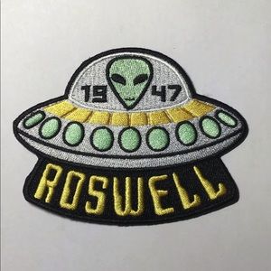 4” Roswell 1947 UFO Alien iron on patch